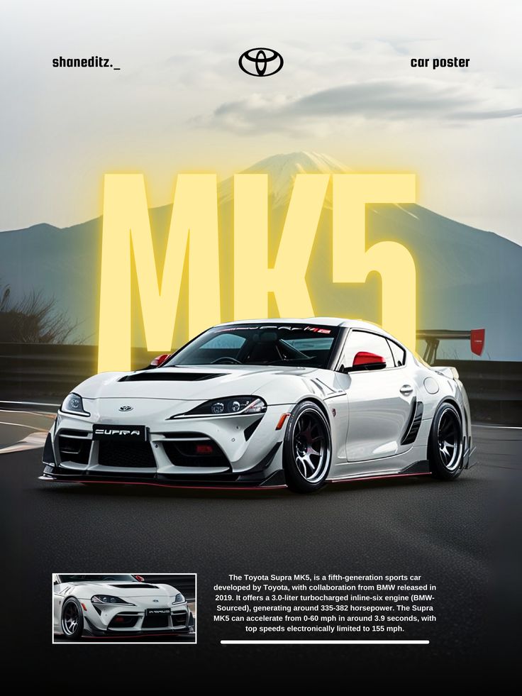 Toyota Supra MK5 Poster – JDM Legend Reborn