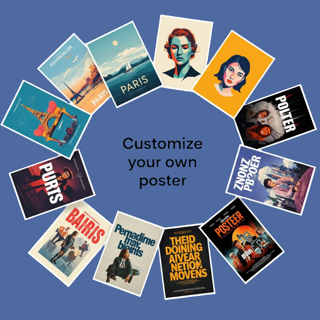 Custom photo poster
